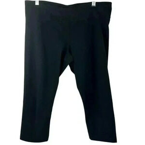 Under Armour Women's HeatGear Capri Leggings Black Size XL Athletic Wear‎